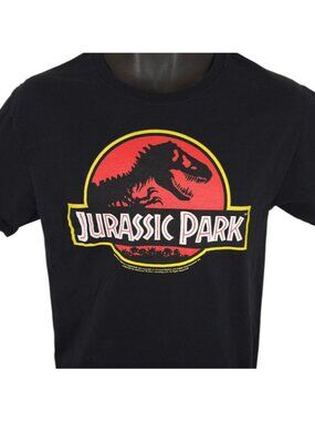 Jurassic Park T Shirt Mens Size Small Black Universal Studios Dinosaur Movie